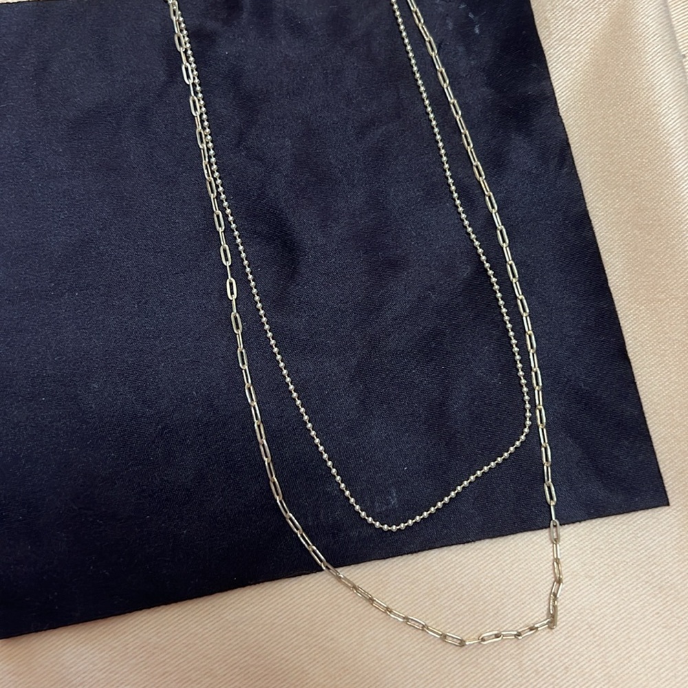 Aregnto Vivo Ball and Paper Clip necklace - Picture 4 of 4